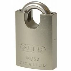 ABUS Mechanical - 90RK/50 TITALIUM™ Padlock Closed Shackle Carded